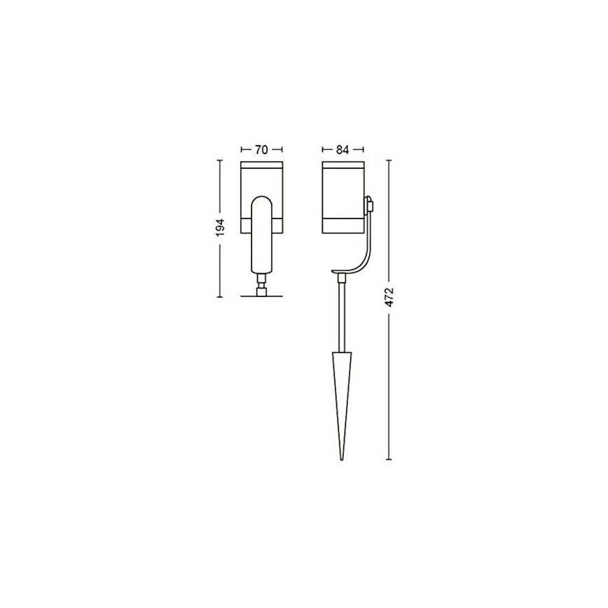 Philips - CONJUNTO 3x Luminária LED Spot Hue LILY 3xLED/8W/230V IP65