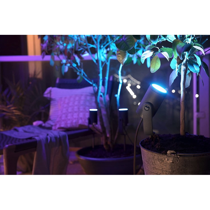 Philips - Kit de extensão para luminária de destaque externa LED RGB Hue LILY LED/8W/230V IP65