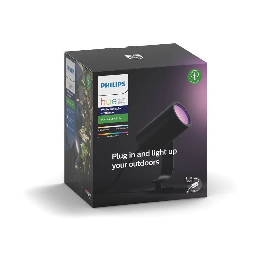 Philips - Luminária de destaque exterior LED RGB Hue LILY LED/8W/230V IP65