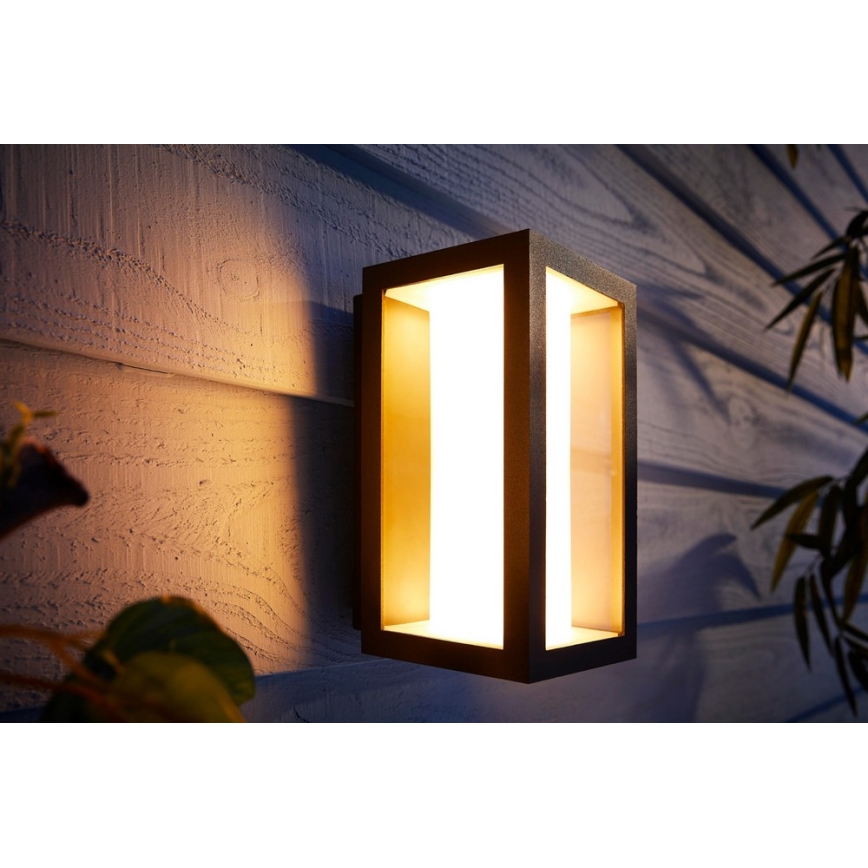 Philips - LED RGBW Iluminação de parede exterior com regulação Hue IMPRESS 2xLED/8W/230V 2000-6500K IP44
