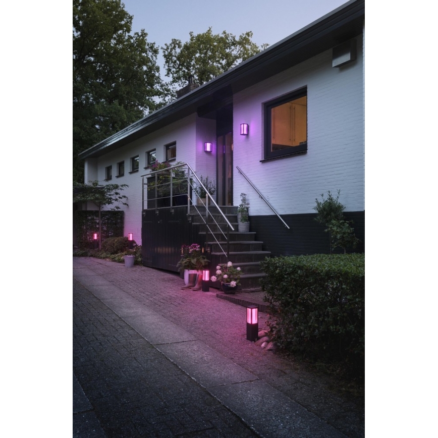 Philips - Candeeiro exterior LED RGB Hue IMPRESS 2xLED/8W/230V IP44