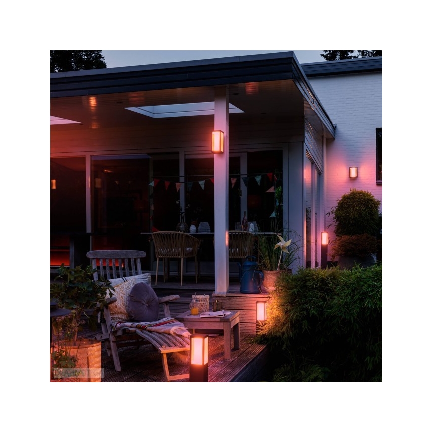 Philips - Lâmpada exterior regulável LED RGBW Hue IMPRESS LED/16W/24V IP44