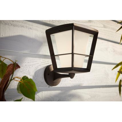 Philips - Luminária de parede exterior regulável LED RGBW Hue ECONIC LED/15W/230V IP44