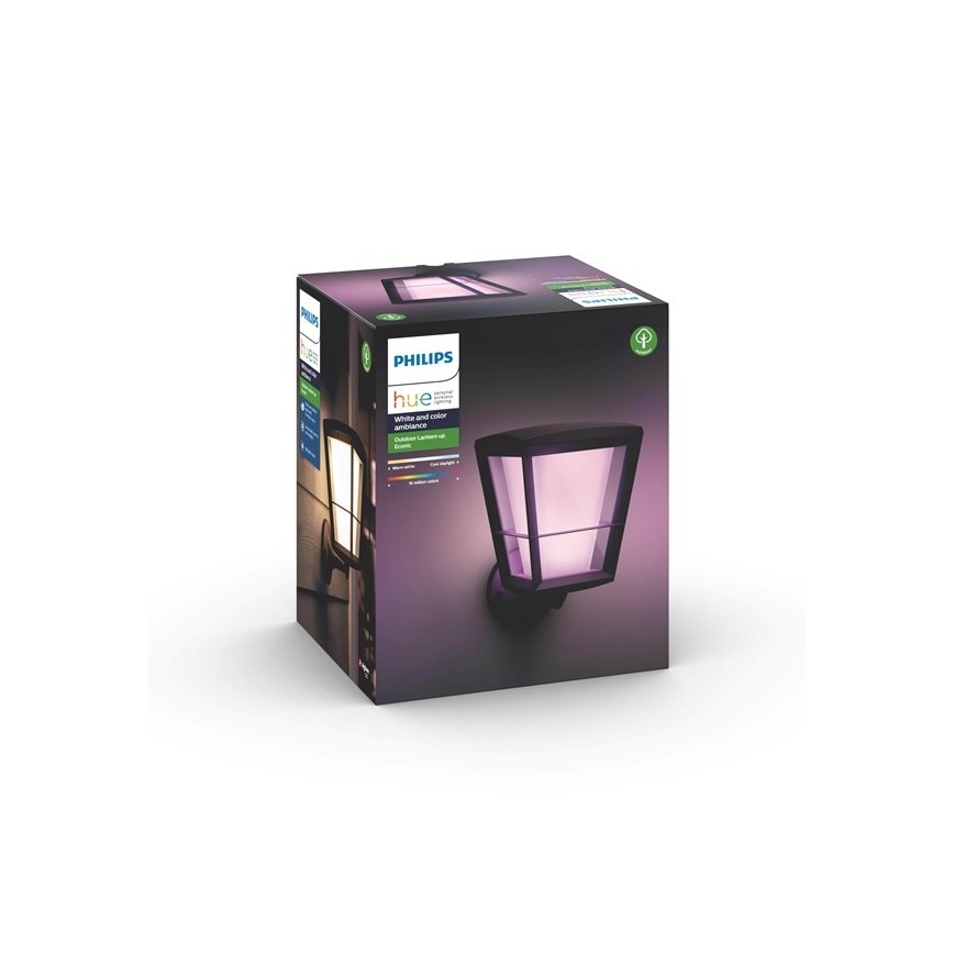 Philips - Luminária de parede exterior regulável LED RGBW Hue ECONIC LED/15W/230V IP44