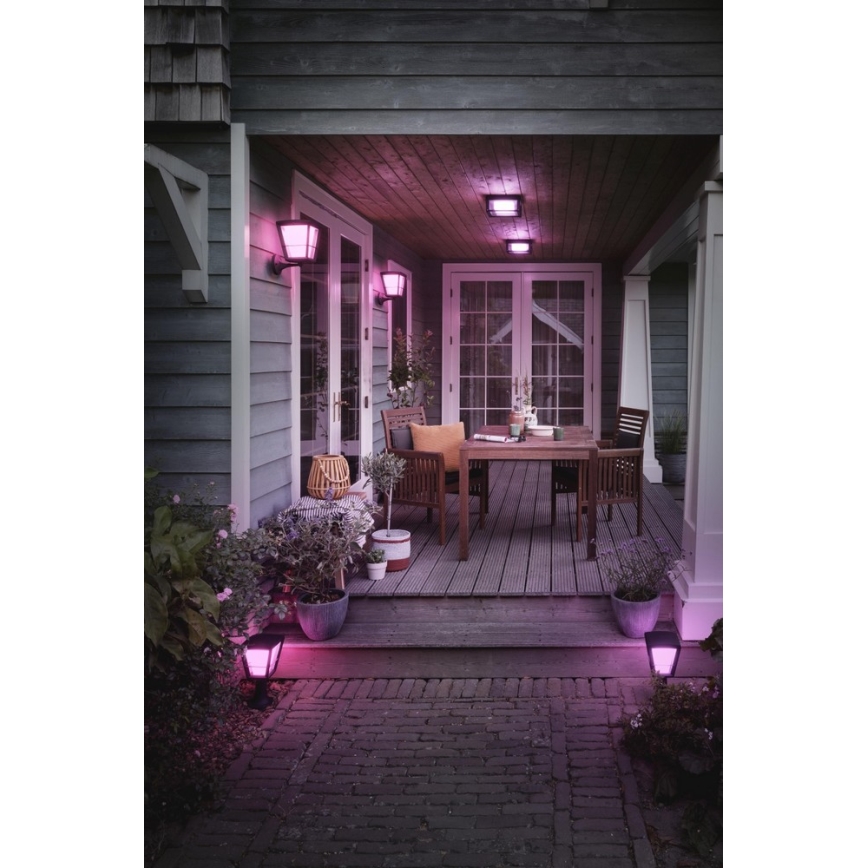 Philips - LED RGBW Iluminação de parede exterior com regulação Hue ECONIC LED/15W/230V 2000-6500K IP44