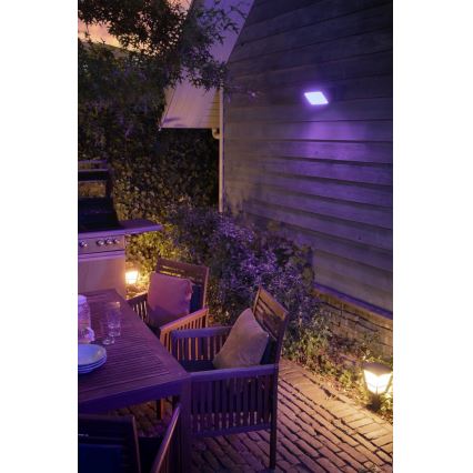 Philips - Lâmpada exterior regulável LED RGBW Hue ECONIC LED/15W/230V IP44