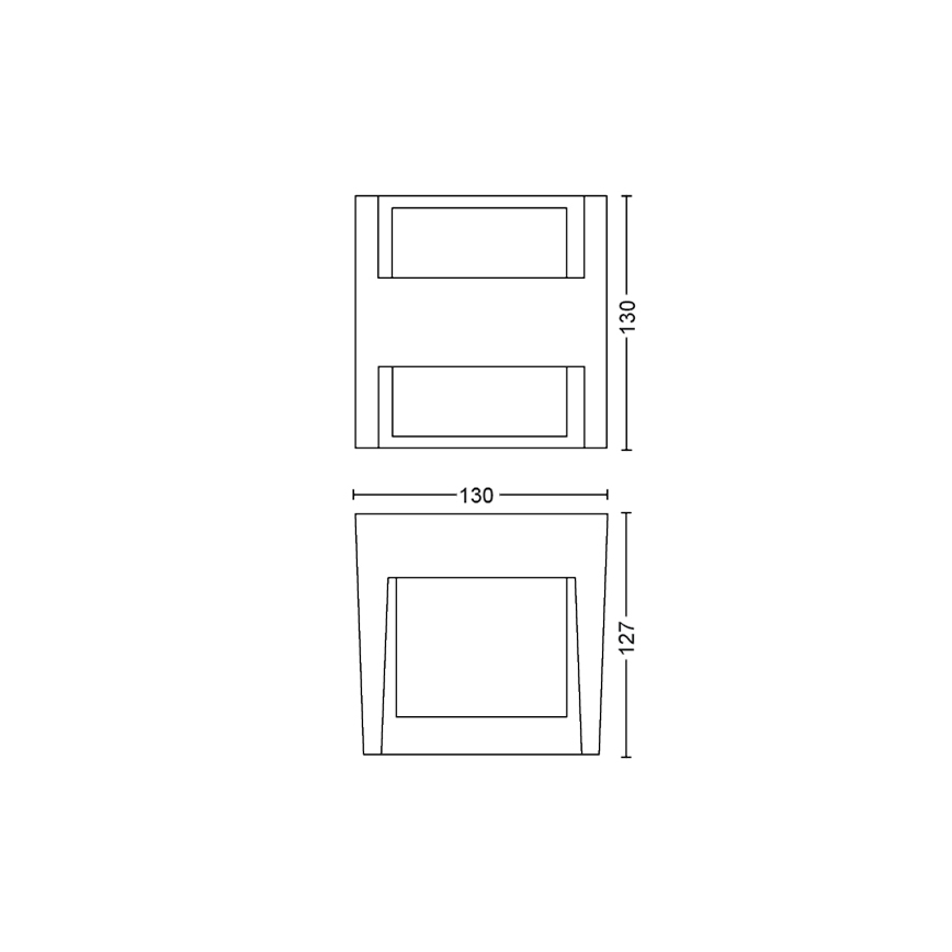 Philips - LED Iluminação de parede exterior com regulação Hue FUZO LED/15W/230V IP44