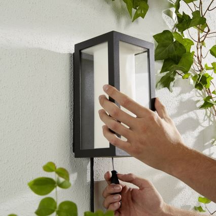 Philips - Luminária de parede exterior regulável LED RGBW Hue IMPRESS 2xLED/8W/24V 2000-6500K IP44