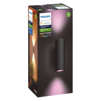 Philips - LED RGBW Iluminação de parede exterior com regulação Hue APPEAR 2xLED/8W/230V IP44