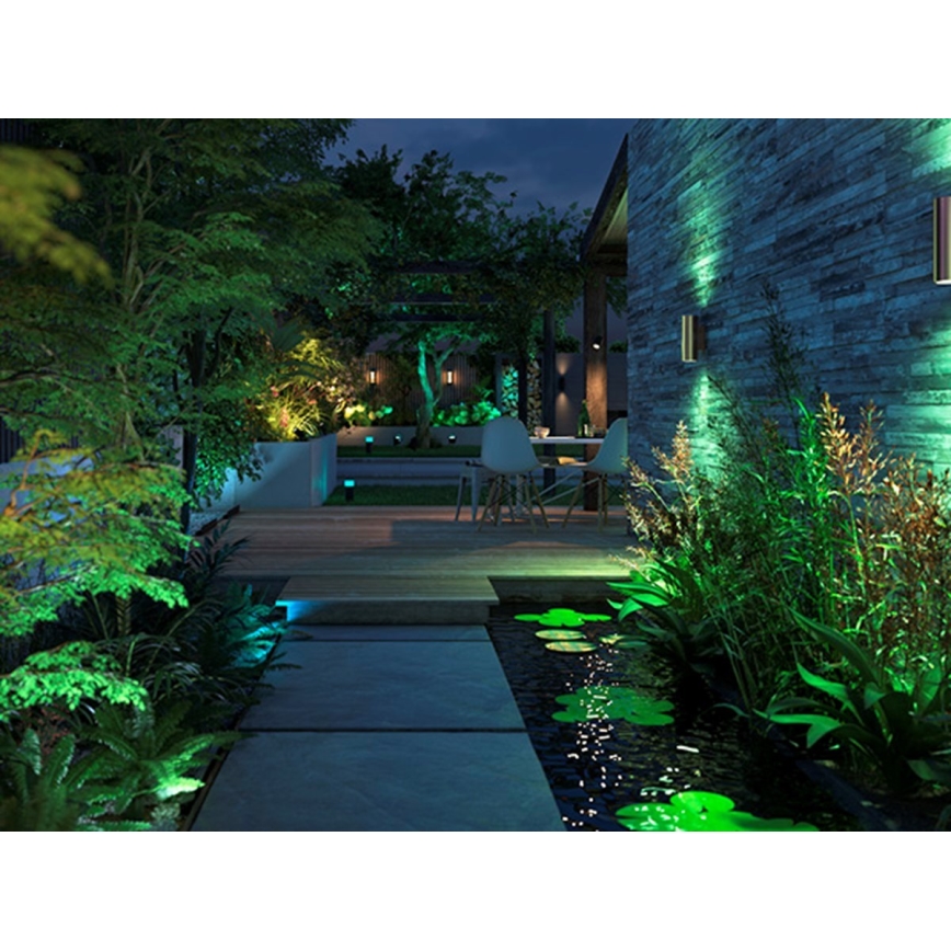 Philips - LED RGBW Iluminação de parede exterior com regulação Hue APPEAR 2xLED/8W/230V IP44