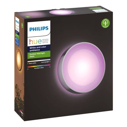LED RGBW Iluminação de parede exterior com regulação Hue DAYLO LED/15W/230V 2000-6500K IP44