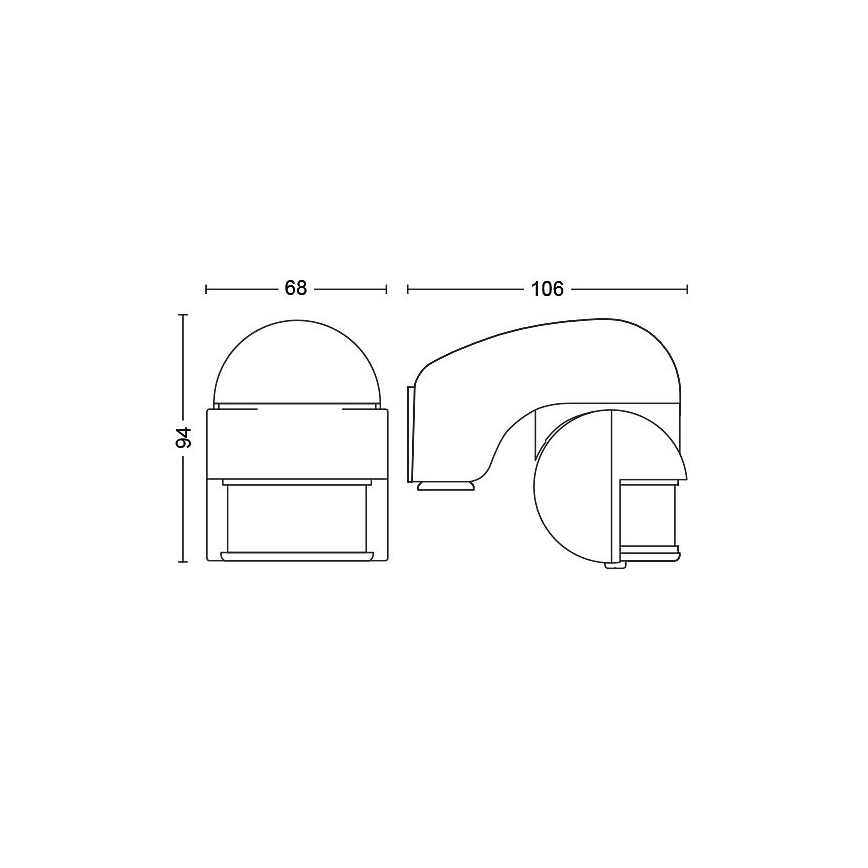 Philips - Sensor de movimento exterior IP44 cinza