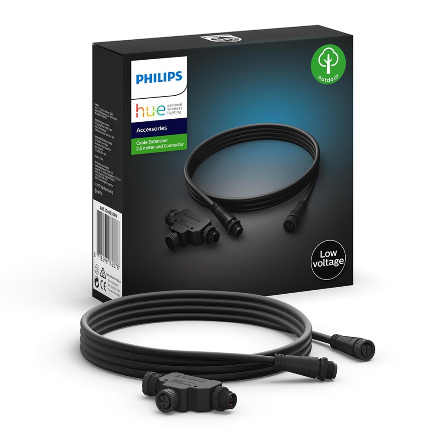Philips - Cabo 2,5 m + divisor de tomadas T