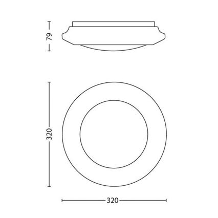 Philips - Iluminação de teto LED LED/16W/230V 4000K