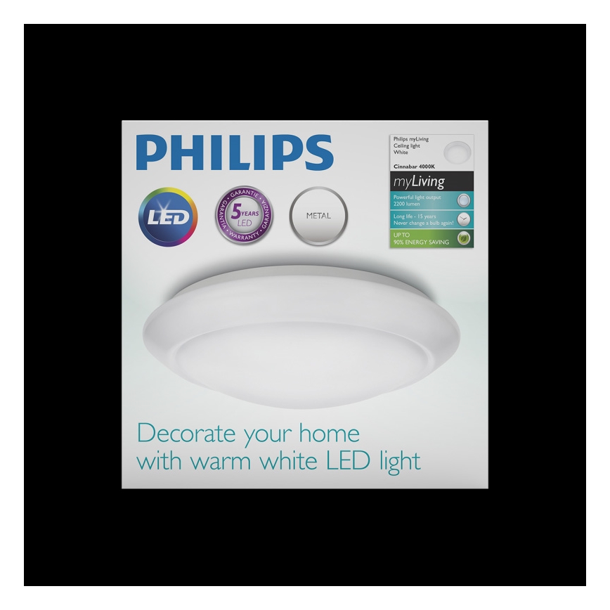 Philips - Luminária de teto LED/20W/230V 4000K