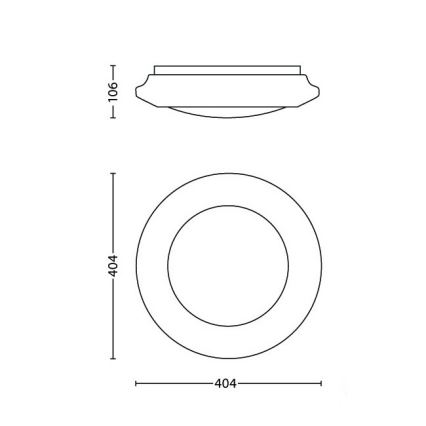 Philips - Luminária de teto LED/20W/230V 4000K