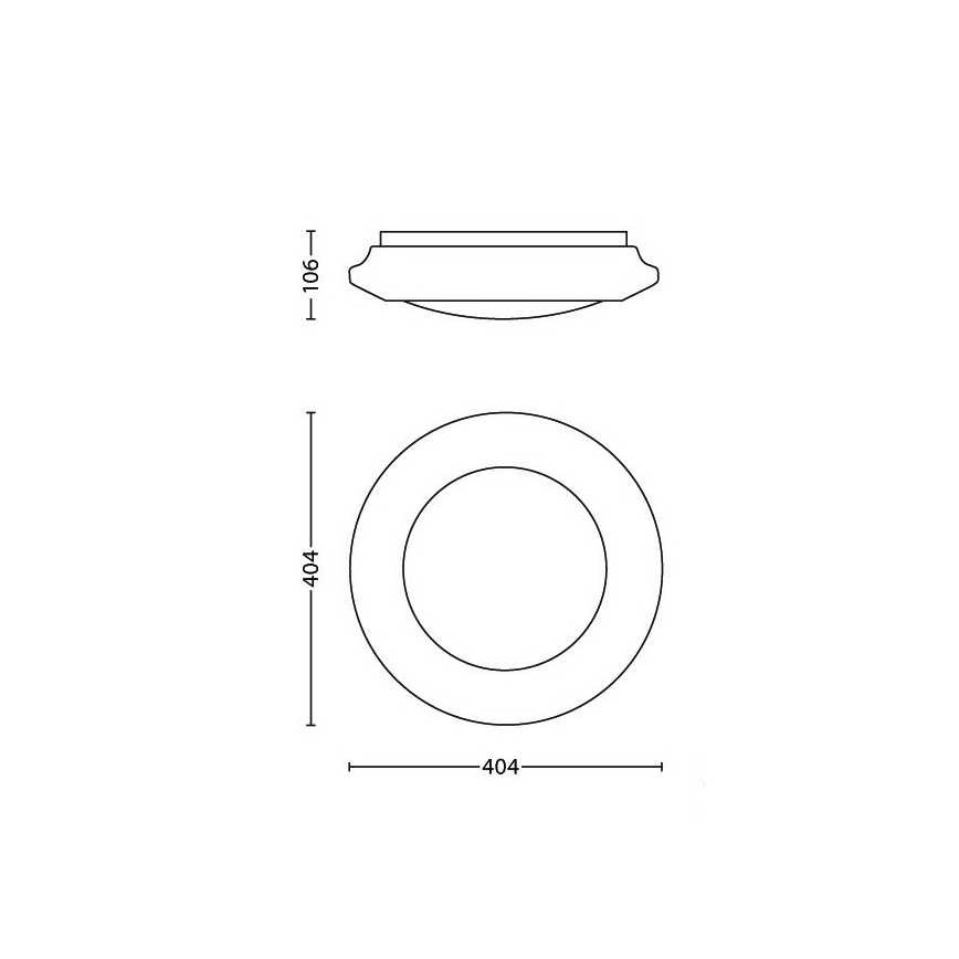 Philips - Luminária de teto LED/20W/230V 4000K
