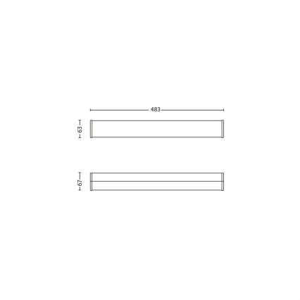 Philips - Candeeiro de parede para casa de banho LED 3xLED/2,5W IP44