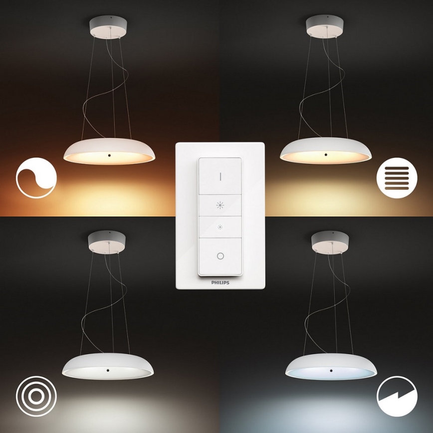 Philips - Lustre LED regulável em cabo Hue AMAZE LED/39W/230V + comando à distância