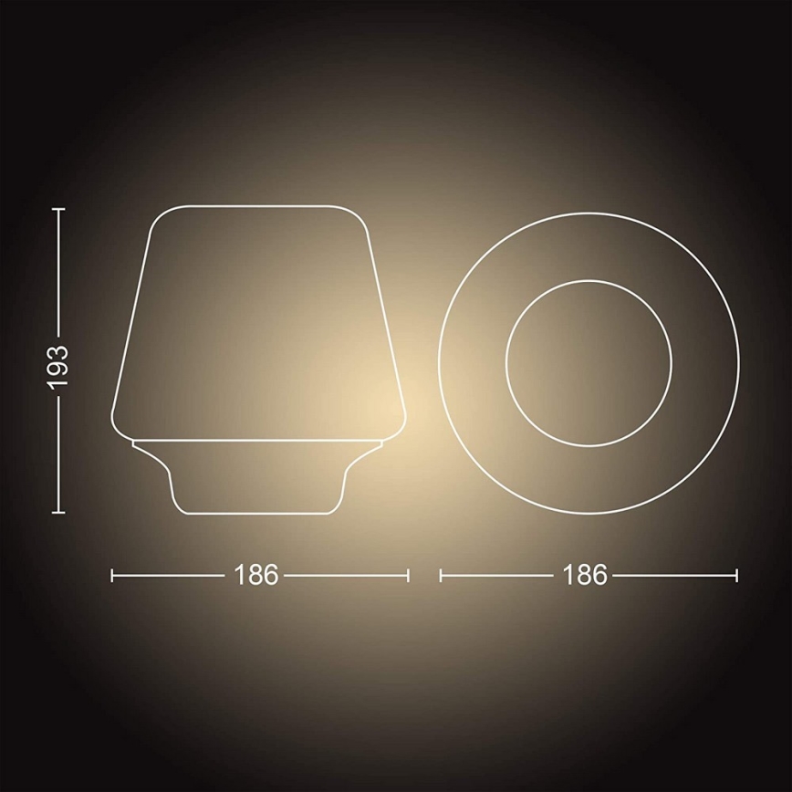 Philips - Lâmpada LED Regulável Hue WELLNESS 1xE27/8,5W/230V + controlo remoto