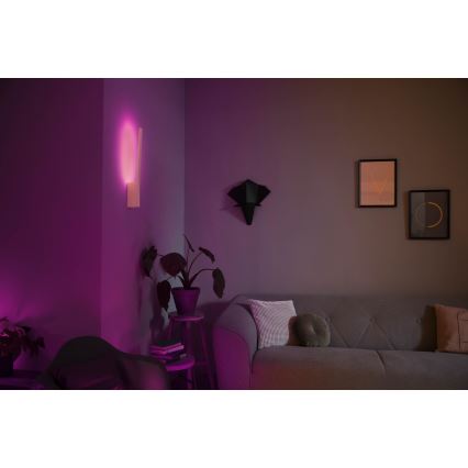 Philips - Aplique de parede LED RGBW regulável Hue LIANE White And Color Ambiance LED/12W/230V