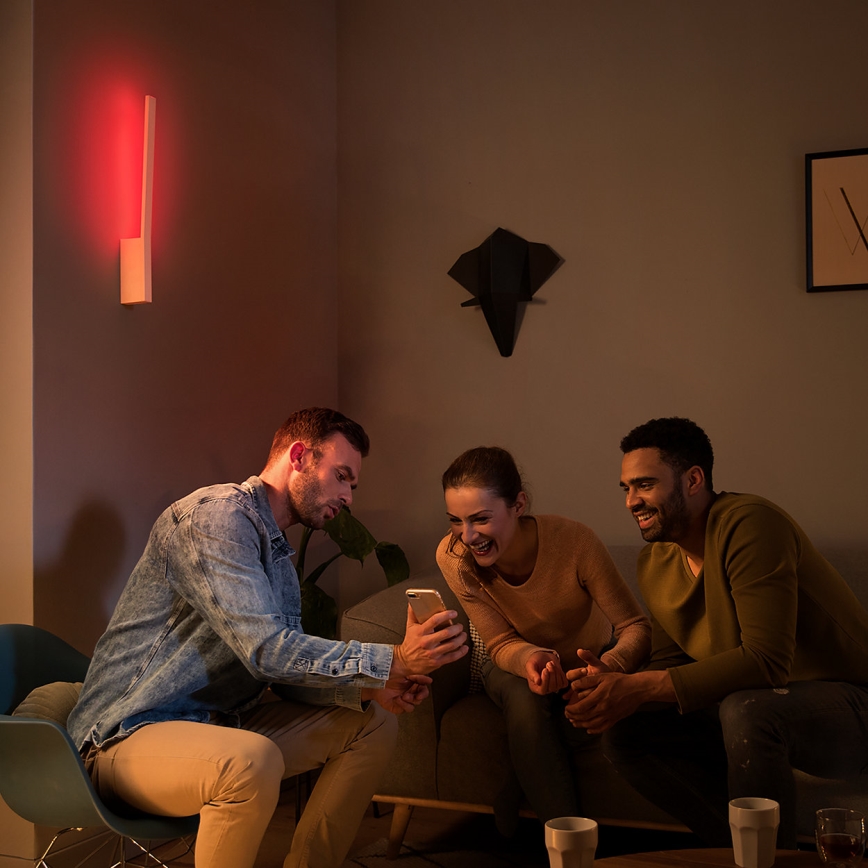Philips - Aplique de parede LED RGBW regulável Hue LIANE White And Color Ambiance LED/12W/230V