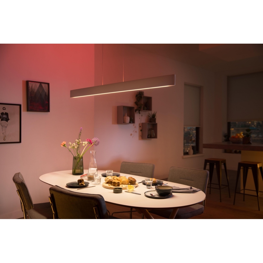 Philips - LED RGBW Candelabro suspenso com regulação Hue ENSIS White And Color Ambiance 2xLED/39W/230V
