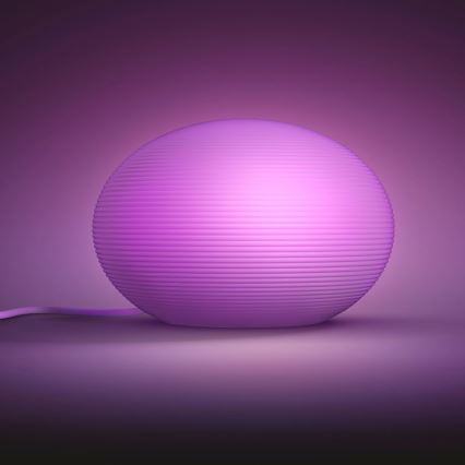 Philips - Candeeiro de mesa LED RGB com regulação Hue FLOURISH White And Color Ambiance 1xE27/9,5W/230V