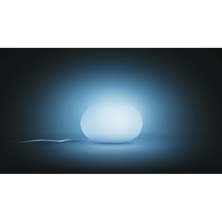Philips - Candeeiro de mesa LED RGB com regulação Hue FLOURISH White And Color Ambiance 1xE27/9,5W/230V