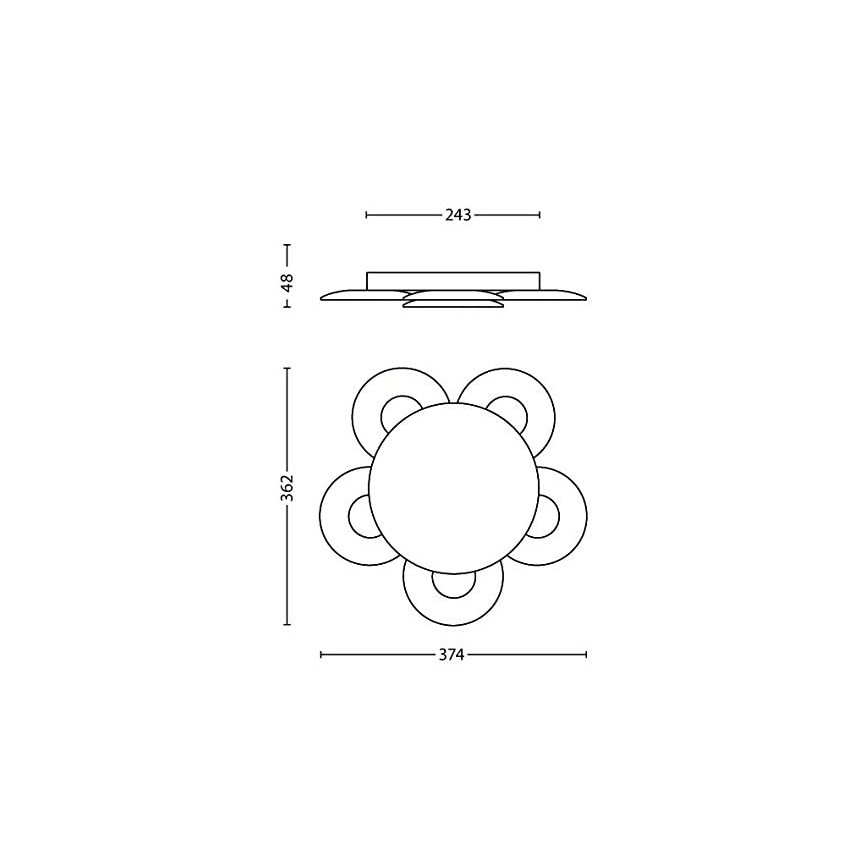 Philips 40970/48/16 - Iluminação de teto LED com regulação VAGA LED/2.5W/230V