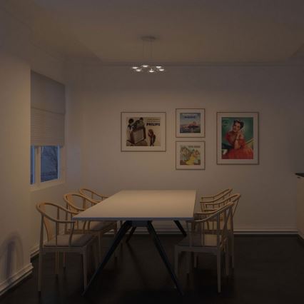 Philips 40972/48/16 - Candelabro LED MYLIVING VAGA 6xLED/2,5W/230V