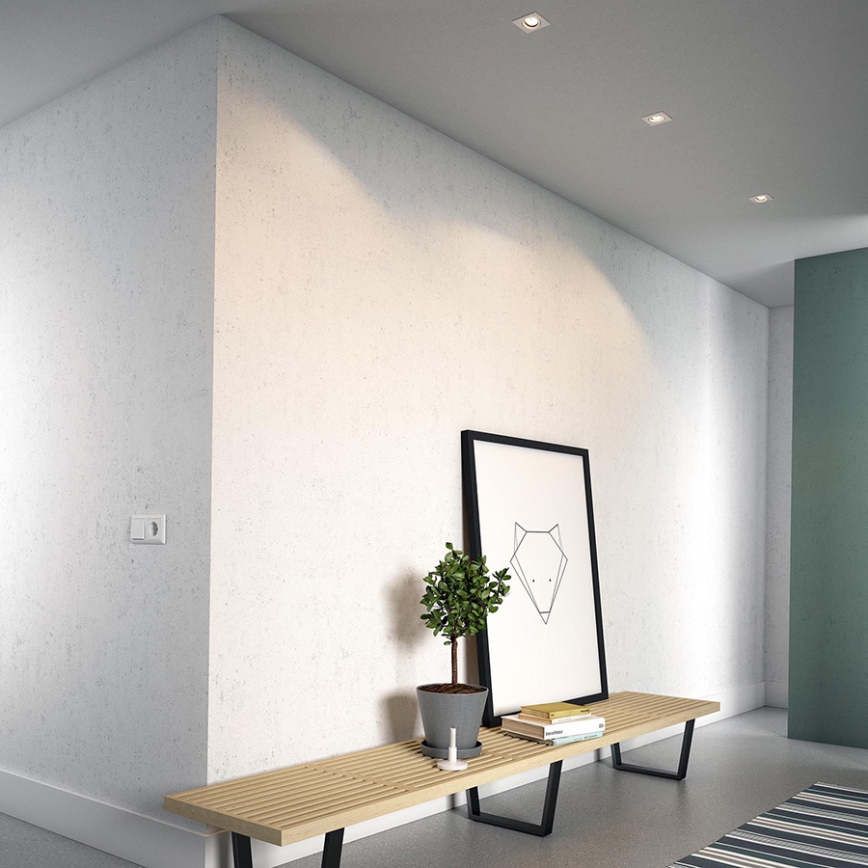 Philips - CONJUNTO 3x Iluminação embutida 1xGU10/5,5W/230V