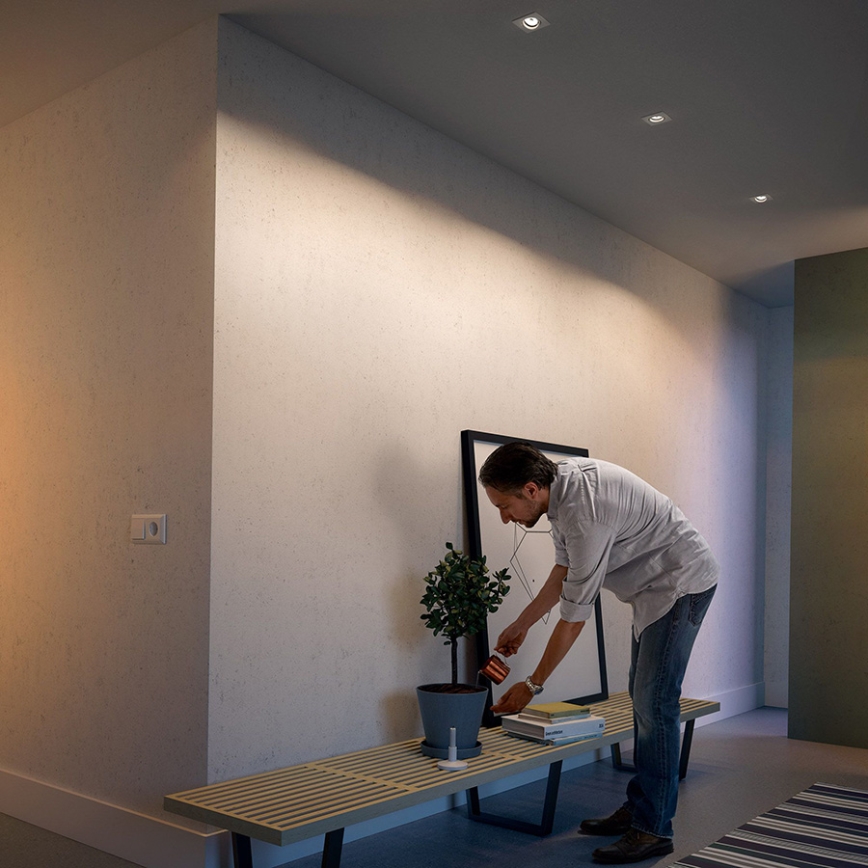 Philips - CONJUNTO 3x Iluminação embutida 1xGU10/5,5W/230V