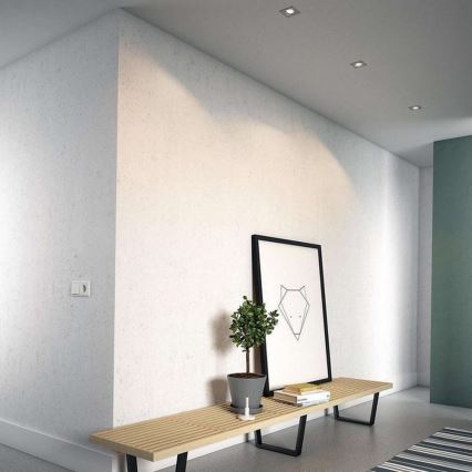 Philips 50193/87/PN - CONJUNTO 3x Luz embutida ENNEPER 1xGU10/5,5W/230V