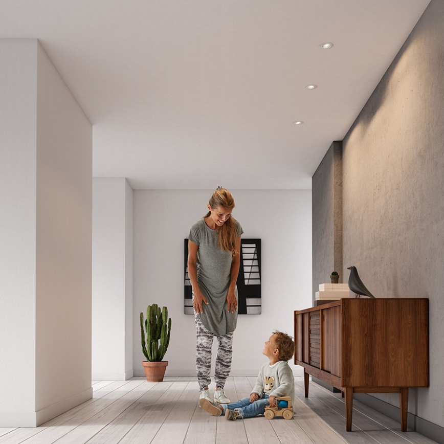 Philips 50393/31/PN - CONJUNTO 3x Luz embutida DONEGAL 3xGU10/5,5W/230V