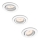 Philips 50393/31/PN - Conjunto de 3 luminárias encastradas DONEGAL 1xGU10/5,5W/230V
