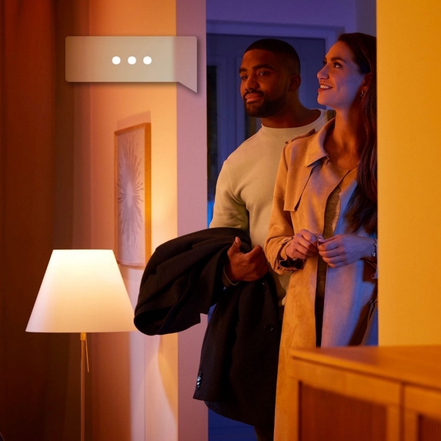 Philips - Luminária de embutir LED regulável Hue BUCKRAM 1xGU10/5W/230V + controlo remoto