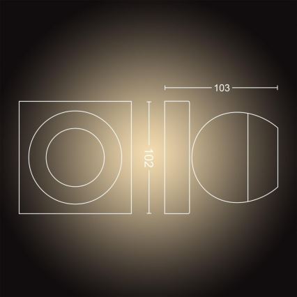 Philips - Foco LED com regulação Hue BUCKRAM 1xGU10/5W/230V