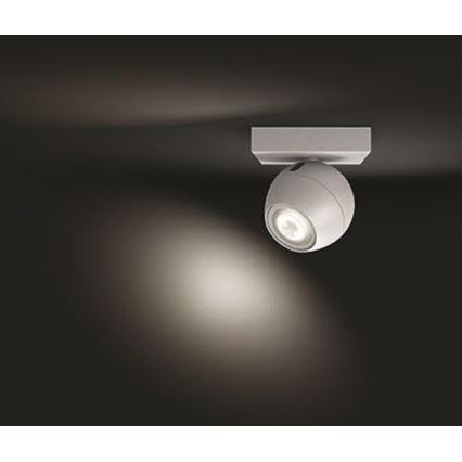 Philips - Luminária de embutir LED regulável Hue BUCKRAM 1xGU10/5W/230V + comando à distância