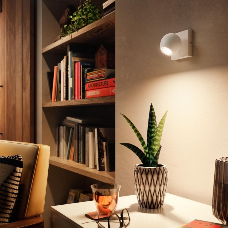 Philips - Luminária de embutir LED regulável Hue BUCKRAM 1xGU10/5W/230V + comando à distância