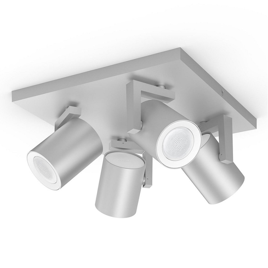 Philips - LED RGBW Foco com regulação Hue ARGENA 4xGU10/5,7W/230V