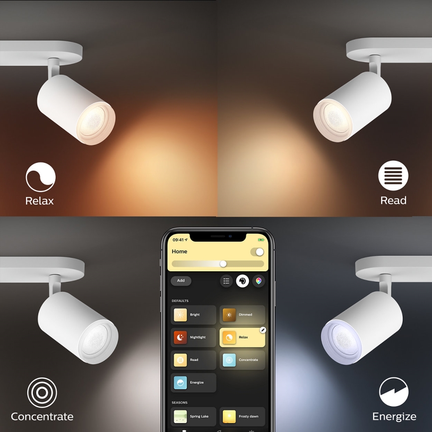 Philips - LED RGBW Foco com regulação Hue FUGATO 3xGU10/5,7W/230V