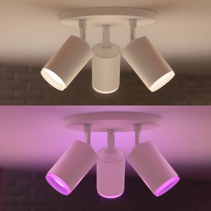 Philips - LED RGBW Foco com regulação Hue FUGATO 3xGU10/5,7W/230V