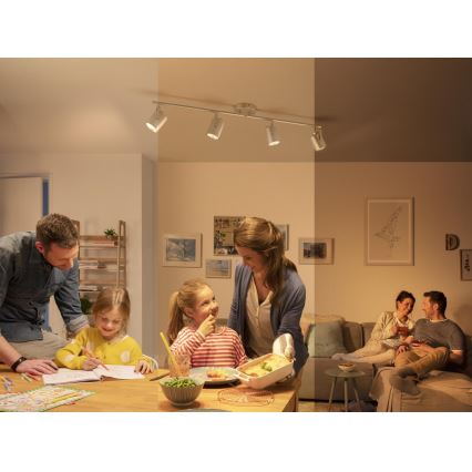 Philips 50664/14/P0 - Luminária de Teto LED BYRE 4xLED/4,3W/230V 2200/2500/2700K