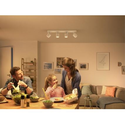 Philips - Luminária de embutir LED regulável 4xLED/4,5W/230V
