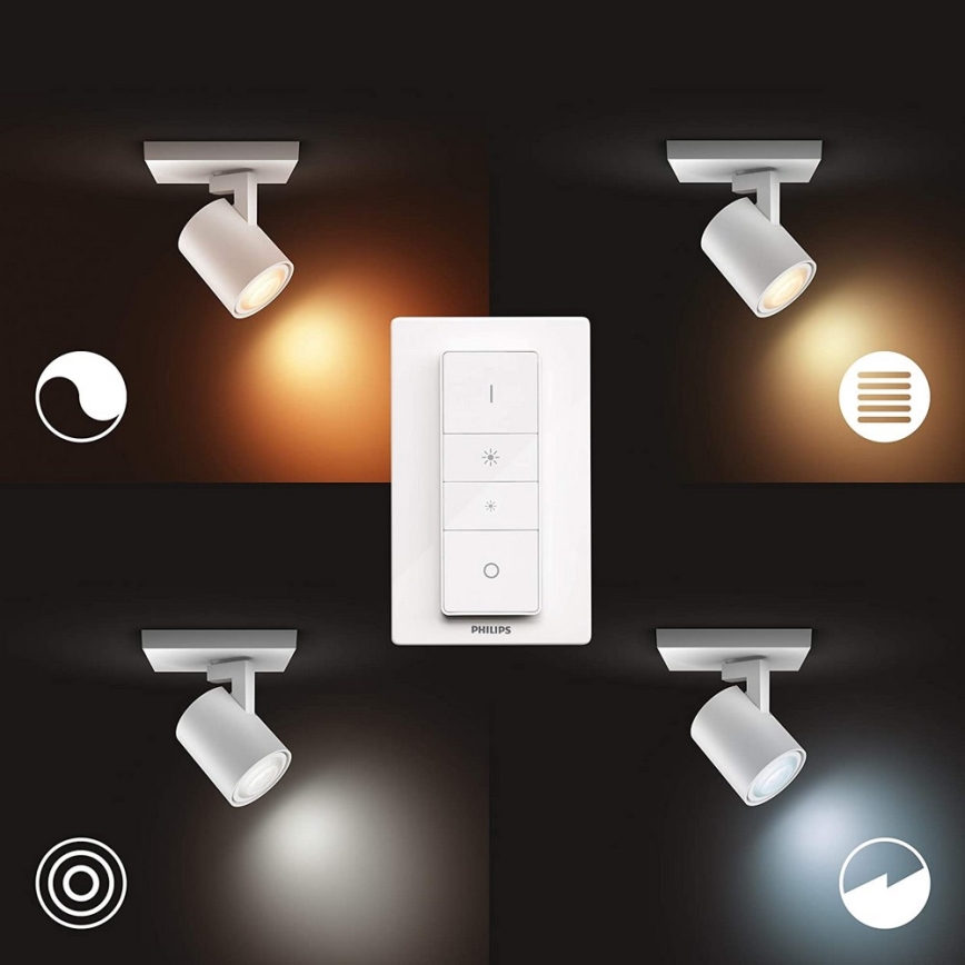Philips - Luminária LED Regulável Hue RUNNER 1xGU10/5W/230V + comando à distância