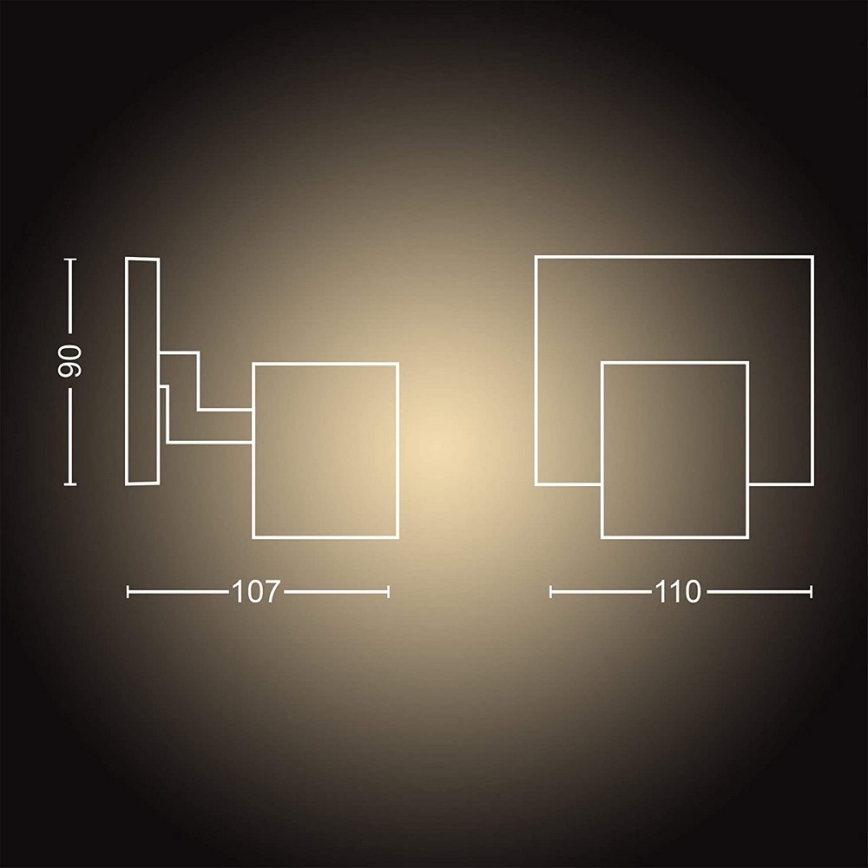 Philips - Luminária LED Regulável Hue RUNNER 1xGU10/5W/230V + comando à distância