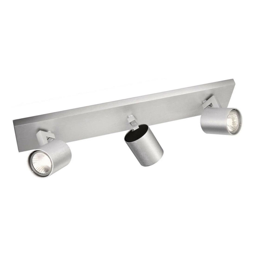 Philips - Spot LED, acabamento cromado fosco, 3x GU10/20W/230V