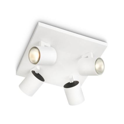 Philips - Luminária de focos 4xGU10/20W/230V