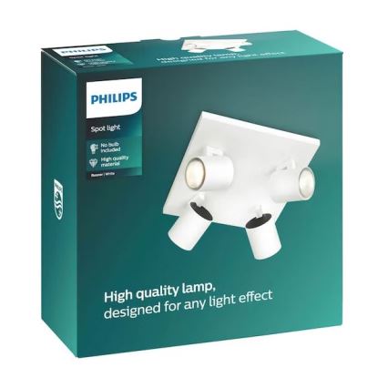 Philips - Luminária de focos 4xGU10/20W/230V